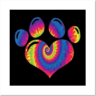 Cat Love Tie dye Posters and Art